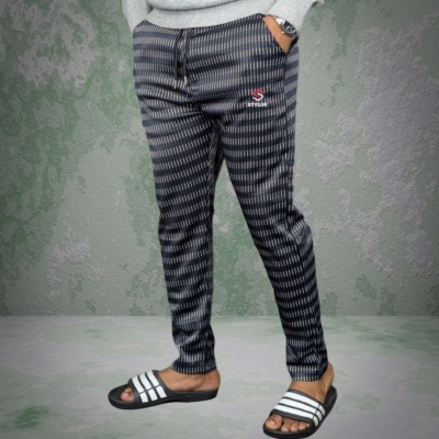 White Blue Stripe Trowser