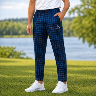New Blue Box Stripe Trowser