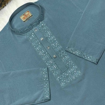 China Zaffran Stretch Panjabi (SKY)