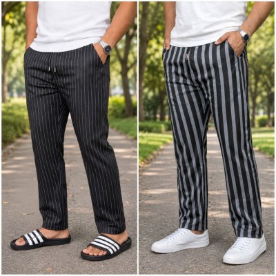 2 Pcs Stripe Trouser Combo (Bold Vertical) 1093