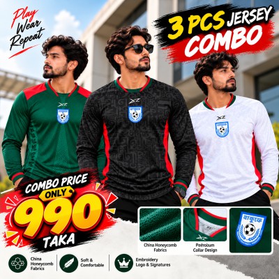 3 Pcs Full Sleeve Jersey Combo